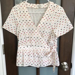Madewell wrap-front blouse